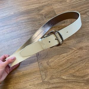 White Michael kors belt